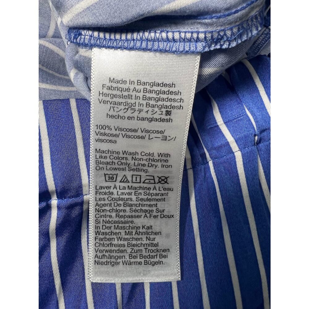 J. Crew Blue and White Striped Pajama Shorts - Picture 6 of 7